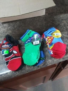  3 packs of 3 Super Hero Children's Socks size 3-8 shoe - Picture 1 of 1