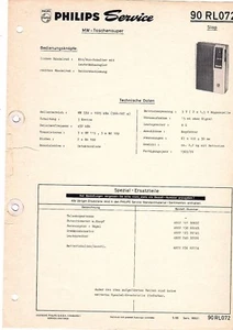 Philips Original Service Schaltplan für  90 RL 072 Stop - Picture 1 of 1