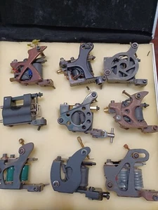TATTOO MACHINE LOT vintage AARON CAIN PULSE RICH T MORE - Picture 1 of 5