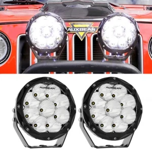 AUXBEAM 7"INCH LED Light Bar Spot Flood Pods Driving Lights 4WD Off-Road Truck - Picture 1 of 12