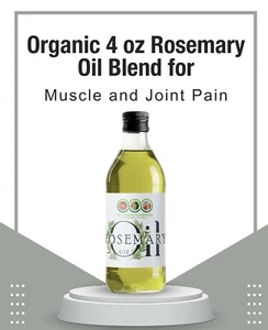 Organic Handcrafted Rosemary Oil Blend For Skin - Hair-Joint/ Muscle Health. 4oz - Picture 1 of 6