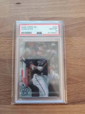 2020 Topps On Demand 3D #224 Juan Soto Card Graded PSA 10 Gem Mint Pop 3 - Image 1 of 2