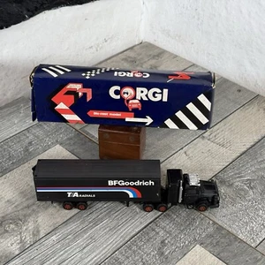 Corgi BF Goodrich Scammel Vintage Black Lorry Truck Transport Vintage - Imagen 1 de 13