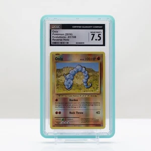 Pokemon Onix Reverse Holo #61 Evolutions 2016 - CGC 7.5 - Picture 1 of 2