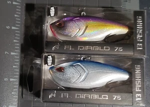 Lot Of 2 Fishing Lures Magic Man 75. 13 Fishing. New  - Picture 1 of 3