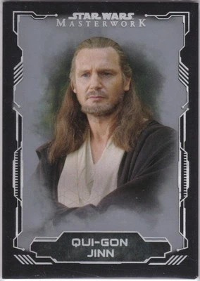STAR WARS 2016 TOPPS MASTERWORK SILVER PARALLEL BASE 33 QUI-GON JINN 48/99 - Image 1 of 2