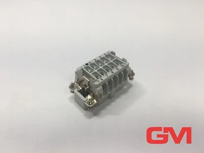 Ve 2x Walther Male Insert Der Series B10 710774 10-pol 16A 500V - Image 1 of 4