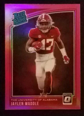 2021 Chronicles Draft Picks #207 Jaylen Waddle Pink Optic Rated Rookie NM-MINT - Image 1 of 2