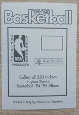 1994 1995 1995 PANINI NBA Basketball 94 95 Choose Your Stickers!