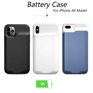 Coque batterie pour iPhone 11 12 13 14 Pro Max X XS Max XR 6 7 8 Plus SE 2020 2023 - Photo 1 sur 24