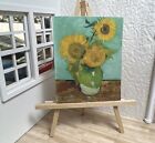 Miniature+Dollhouse+Room+Box+Art+1%3A12th+Scale+Van+Gogh+Sunflowers+Handmade