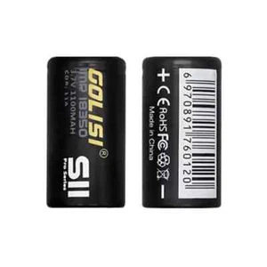 2x Golisi S11 18350 1100mAh Battery 3.7V IMR 10A Flat Mod Lithium Batteries - Picture 1 of 3