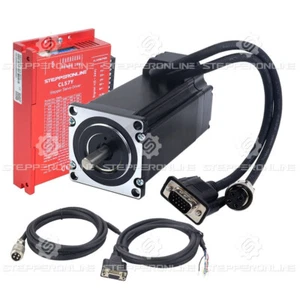 STEPPERONLINE 3Nm 5ANema 23 ClosedLoop motor paso a paso y controlador CNC kit cables de 2 m - Imagen 1 de 5