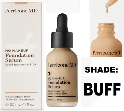 Perricone MD No Makeup Foundation Serum SPF20 BUFF (light/warm) 30ml Free Post