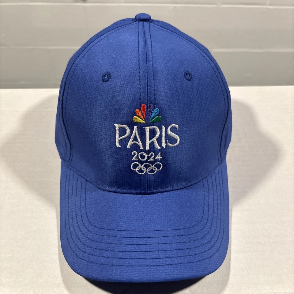2024 NBC París Equipo Olímpico EE. UU. Equipo Ropa Ajustable Azul Cielo Gorra Papá Foto 1 de 4