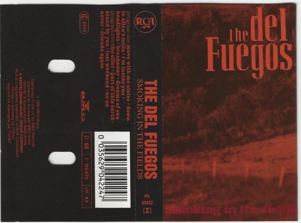 Del Fuegos Smoking In the Fields cassette Europe Rca 1989 PK90422 - Image 1 of 1