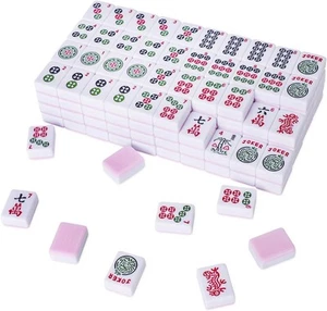 American Mahjong Set with 166 Quality Acrylic Tiles (1.2" Pink), Mah Jongg - Picture 1 of 7