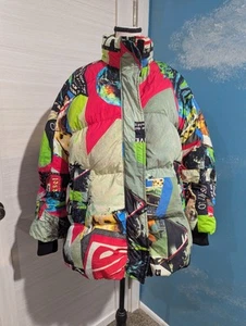 Diesel Womens Puffer Coat Oversized Size S Green Designer Streetwear - Picture 1 of 17