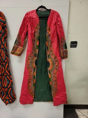 Dashiki Dress African Print Robe Caftan Style Ethnic Tribal Maxi Gown Women - Image 1 of 4