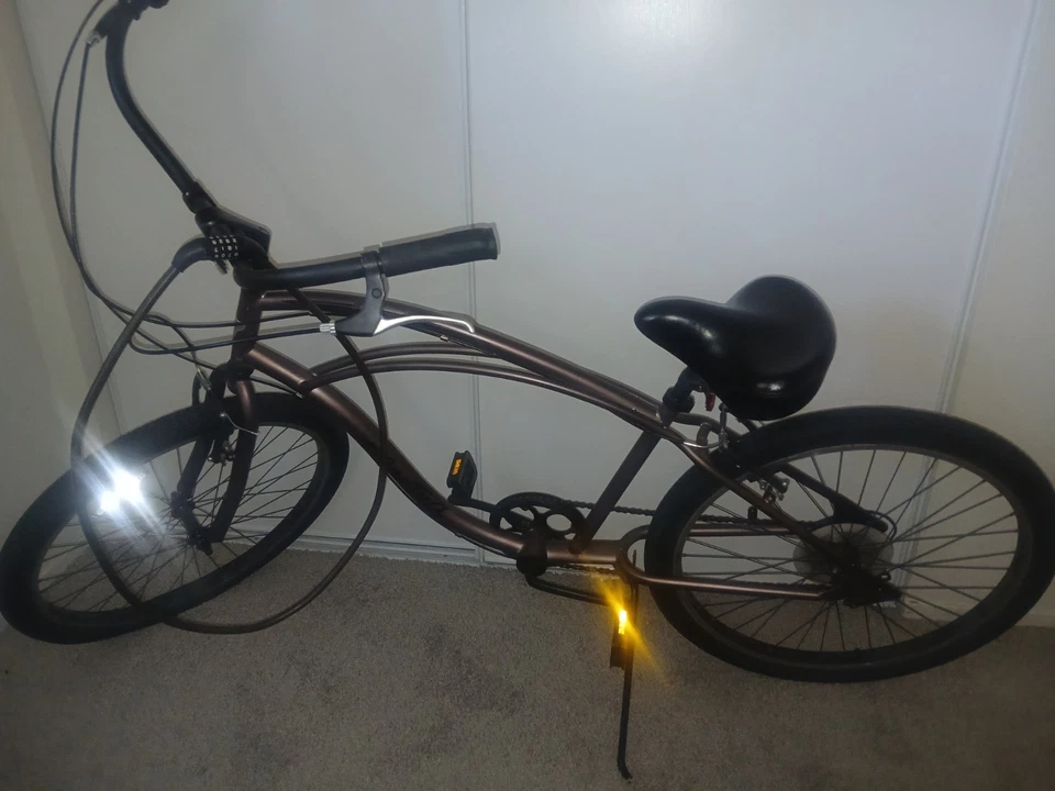 Electra 7 Speed Beach Cruiser Bike 26 Wheels Steel Frame Brown - Image 1 of 4