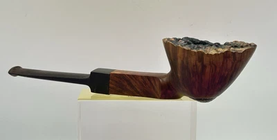 Pipa de tabaco de billar a mano alzada Charles Carroll vintage con marca Estate Foto 1 de 4