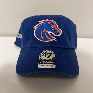 ‘47 Brand Boise State Broncos Clean Up Strapback CFP 2024-25 Hat Cap Blue Jeanty - Picture 1 of 6