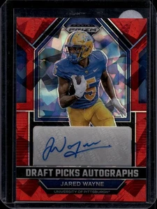 2023 Prizm Draft Jared Wayne Draft Picks Autographs Red Ice - Picture 1 of 2