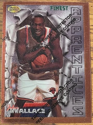 Tarjeta de novato John Wallace 1996-97 Topps Finest #10 NY Knicks NBA RC envío gratuito Foto 1 de 3