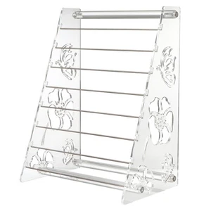 Tineasur 1pc 8 Display Stand Acrylic Jewelry Display Rack 8 Tiers Organizer Stan - Picture 1 of 8