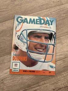 Spieltagsprogramm Chicago Bears Dolphins 24. November 1991 Dan Marino Spieltag - Bild 1 von 3