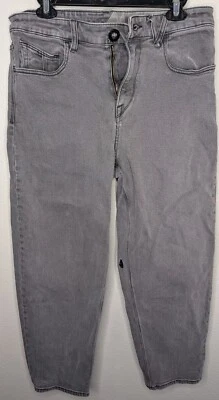 Volcom Brand Jeans Men Sz 30 Gray VORTA Straight Mid Rise Faded Stretch Casual - Image 1 of 4
