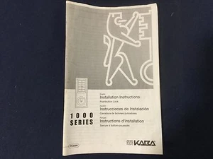 Libro de instrucciones de bloqueo de botón Kaba Simplex serie 1000 - Imagen 1 de 4