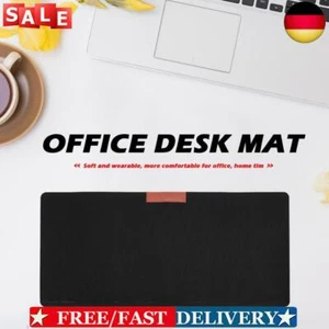 Office Computer Table Mat Keyboard Felt Laptop Cushion Mouse Pad (Black) - Afbeelding 1 van 8