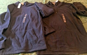 nwt tcp boys lot 16 zip 2 pcs fleece sweat shirts navy black bts back to school - Picture 1 of 8