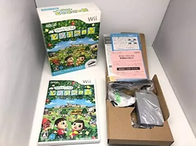 Animal Crossing w/s Wii Speak Nintendo Wii Used Japan Boxed Tested Working 2008 - Image 1 of 4