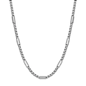 1,5/2/2,5/3 mm Mujer Hombre Cañón de Acero Inoxidable Cuadrado Rolo Caja Collar de Cadena - Imagen 1 de 5