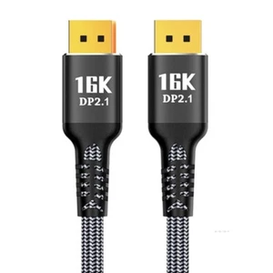 Gaming DP2.1 DisplayPort 2.1 16K@30Hz 10K@60Hz Display Cable - Picture 1 of 13