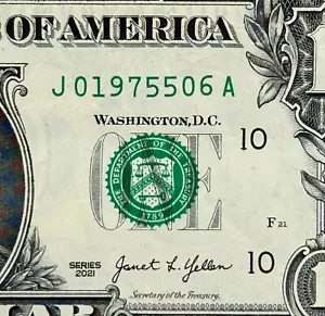 1975 May 6th or 5th of June Birthday Anniversary Fancy Serial Number Dollar - Picture 1 of 3