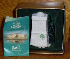 (2) Belleek Lismore Castle Ornaments 3691