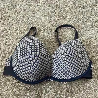 Sujetador con aros acolchado Stella McCartney azul blanco 36D Foto 1 de 4