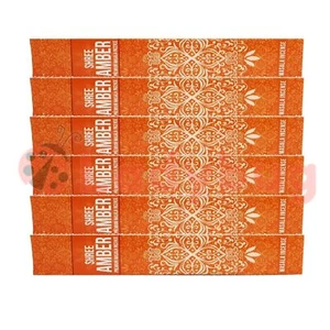 NEW MOON SHREE AMBER INCENSE Scents Meditation Aroma Fragrance - Picture 1 of 7