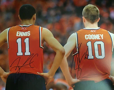 TYLER ENNIS TREVOR COONEY подписанный автограф 11 x 14 фото Сиракузы оранжевый оранжисты - Изображение 1 из 2