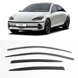 Smoke Window Wind Rain Sun Visor Vent 4p 1set (Fits: 2023+ Ioniq6) - Picture 1 of 6