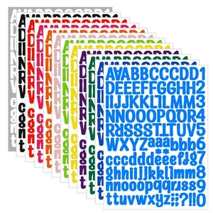 1512 Letter Stickers, 12 Sheets Alphabet Sticker, Vinyl Letters, Mailbox - Picture 1 of 7