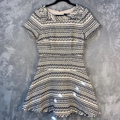Banana Republic Textured Geometric Tweed Short Sleeve Dress Size 8 NWT Gift - Image 1 of 4