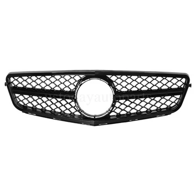 Gloss Black Front Grille For 2008-2014 Mercedes Benz C Class W204 C250 C300 C350 Foto 1 de 4