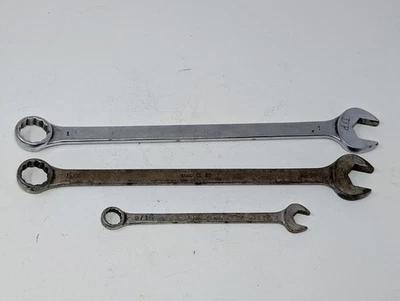 Mac Tools 3 Pcs SAE Combination 12 Point Wrench Set CL 32 CL30 CL18 Made in USA  - Image 1 of 4