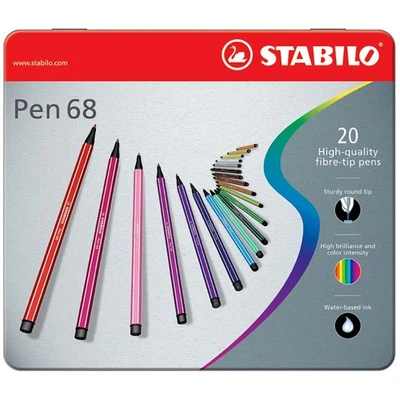 Stabilo Pen 68 Filzstifte Farbsortiert, 30 St. 6830-6 (4006381327237) - Bild 1 von 2