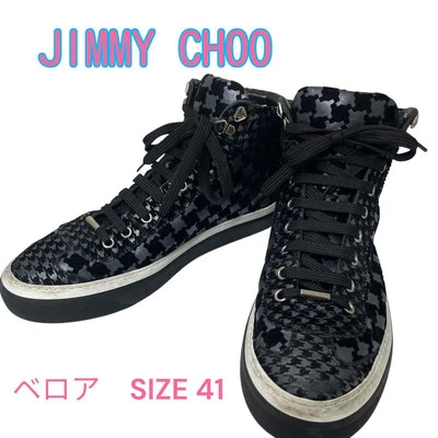 Zapatillas altas Jimmy Choo zapatos terciopelo negro talla 41 EE. UU. About8 ... - Imagen 1 de 4