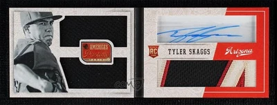 Folleto Panini America's Pastime 2013 dorado/25 Tyler Skaggs #307 novato automático radiocontrol Foto 1 de 2